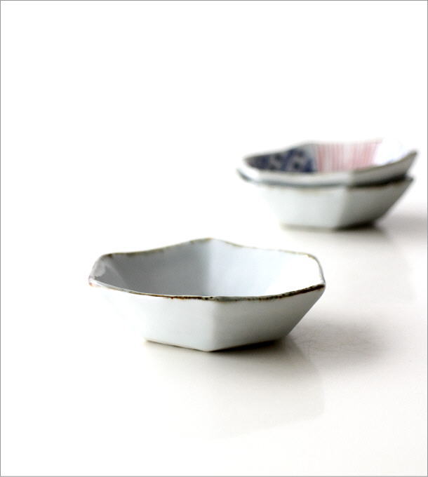 お皿 小皿 ミニ皿 六角 陶器 磁器 おしゃれ 取り皿 手のひら