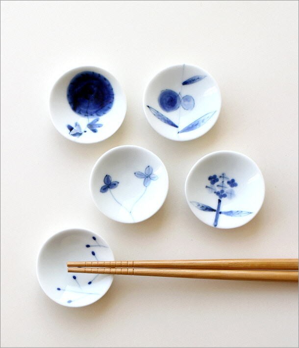 箸置き おしゃれ 陶器 5個セット 小皿 豆皿 和風 かわいい 日本製