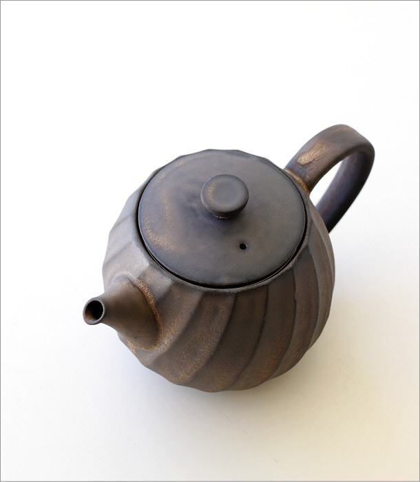 ティーポット おしゃれ ポット 金彩釉 茶こし付き 磁器 モダン 和食器