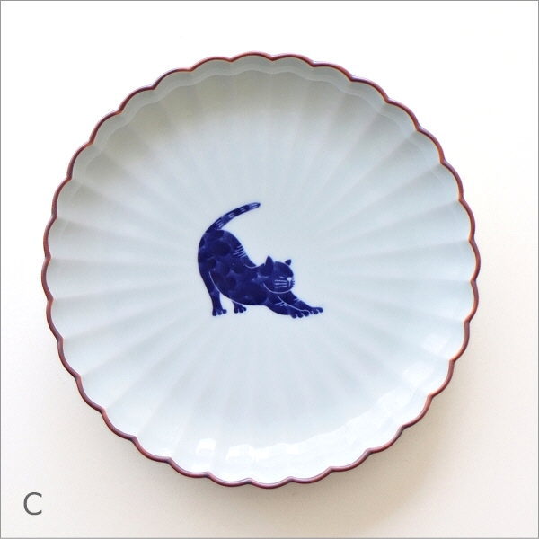 小皿 菊割皿 おしゃれ かわいい 陶器 磁器 お皿 プレート 3.5寸