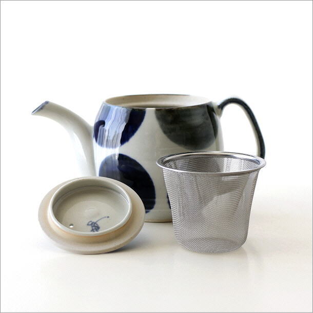 急須 ティーポット きゅうす おしゃれ 陶器 有田焼 日本製 丸流し
