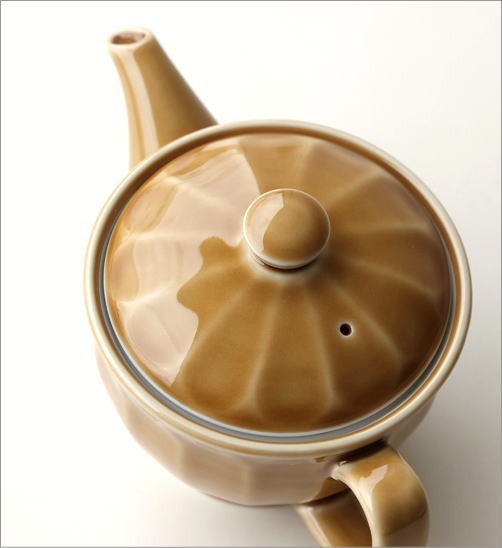 茶色 陶器 ティーポット 蓋付き ティーポット 陶器 おしゃれ 日本製 有田焼 急須 茶こし付き かわいい