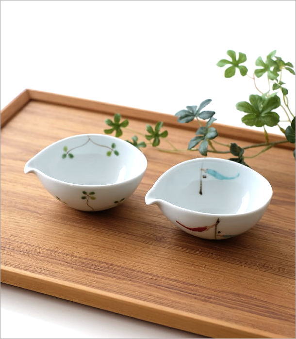 片口注器 おしゃれ 磁器 小さい 手のひらサイズ 和風 和食器 液垂れし