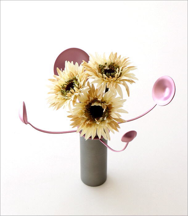 フラワーベース おしゃれ 花瓶 花びん 花器 一輪挿し アルミ オブジェ