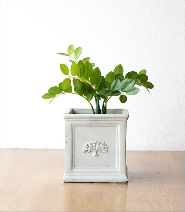 鉢カバー おしゃれ スクエア アンティーク かわいい 北欧 ナチュラル