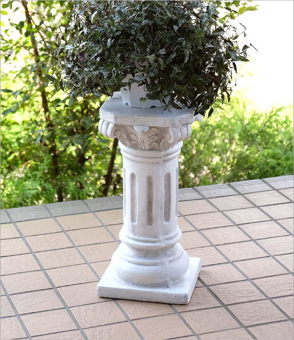 ガーデンコラム ガーデニング 置物 オブジェ おしゃれ 花台 フラワー