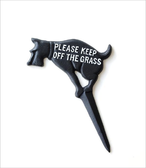 サインプレート アイアン ガーデン おしゃれ 犬 いぬ イヌ 雑貨 庭