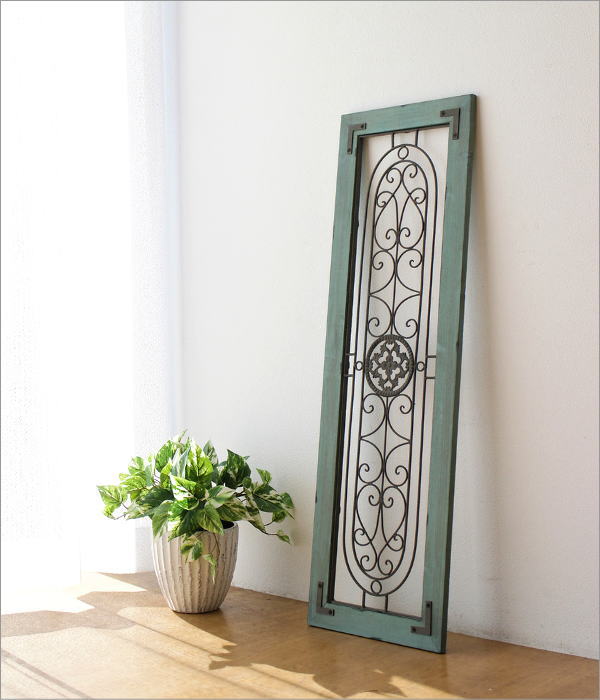 壁飾り 壁掛け インテリア アートパネル アイアン 木製 アンティーク