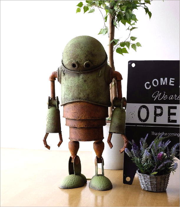 ロボット アイアン アイアンロボット 置物 オブジェ 大きい おしゃれ