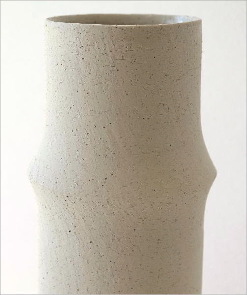 花瓶 花びん 陶器 おしゃれ フラワーベース 竹 デザイン 枝物 円柱 筒