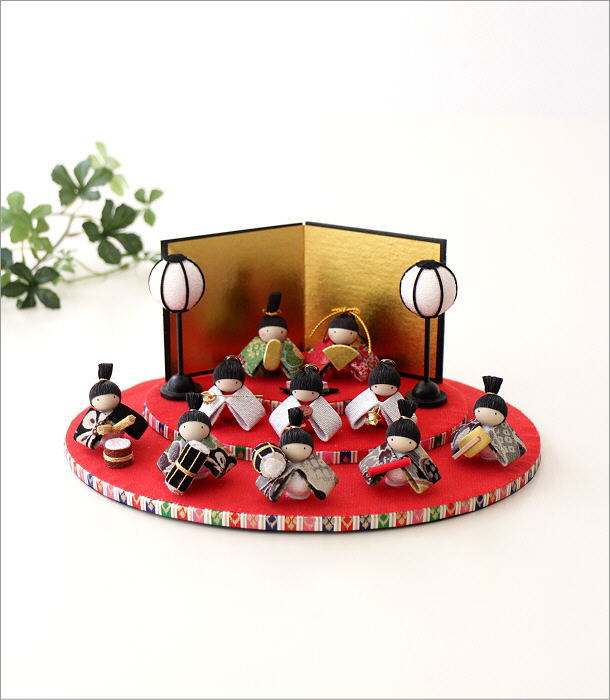 おひなさま お雛様 ひな人形 三段 置物 ちりめん細工 オブジェ