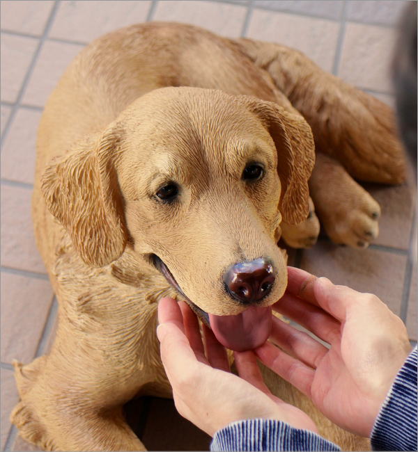 犬 置物 屋外 玄関 リアル 大型 大きい オブジェ ドッグオーナメント