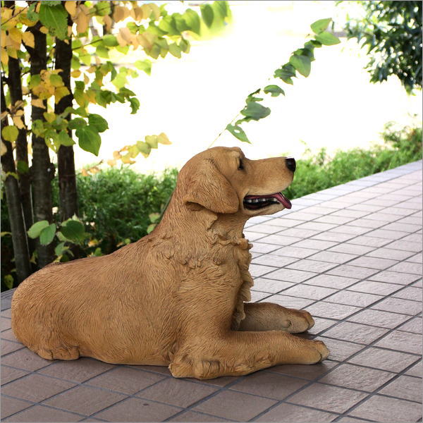 犬 置物 屋外 玄関 リアル 大型 大きい オブジェ ドッグオーナメント