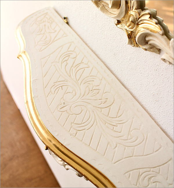 壁掛け棚 ウォールシェルフ アンティーク ロココ調 飾り棚 おしゃれ