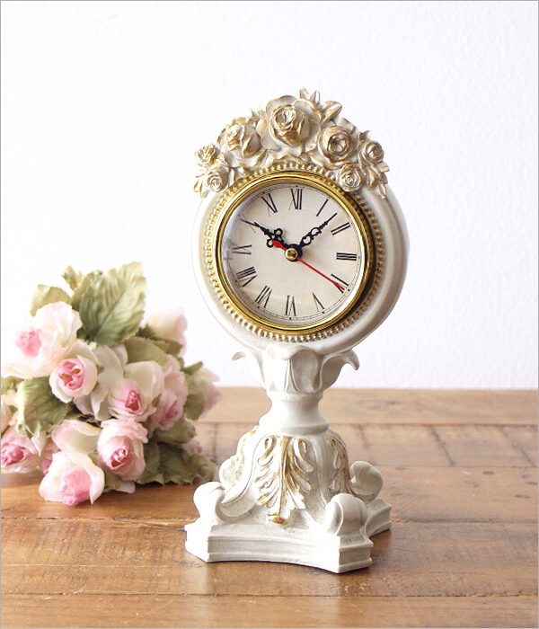 置き時計 置時計 アンティーク おしゃれ ロココ調 小型 ミニ ローマ