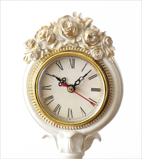 置き時計 置時計 アンティーク おしゃれ ロココ調 小型 ミニ ローマ