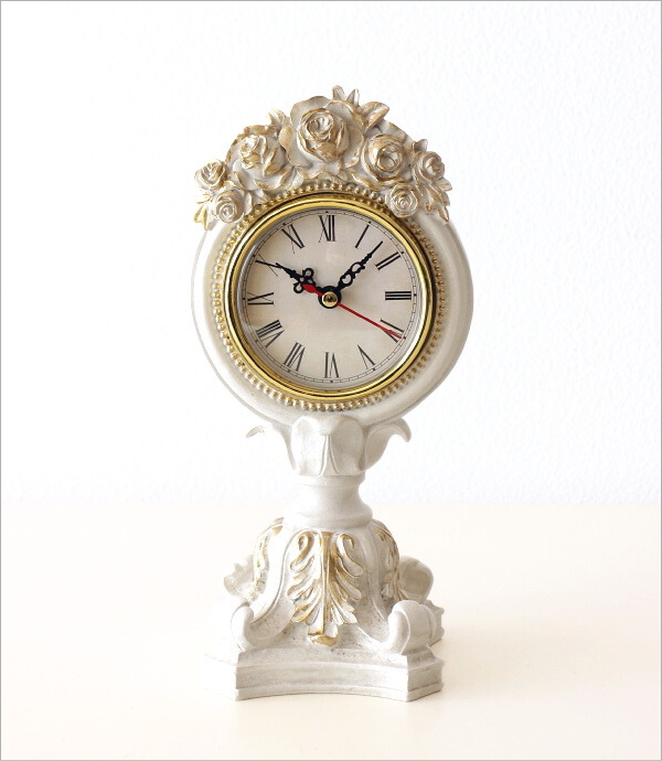 置き時計 置時計 アンティーク おしゃれ ロココ調 小型 ミニ ローマ