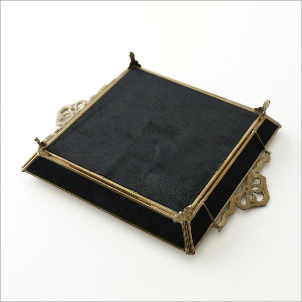 アクセサリートレイ 真鍮 ミラー 鏡面 トレー おしゃれ アンティーク