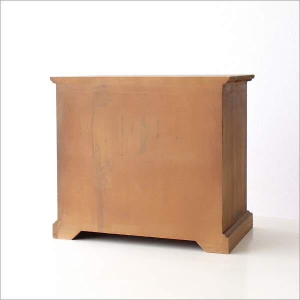 引き出しチェスト 書類ケース 木製 4段 A4 ウッド ミニチェスト レター