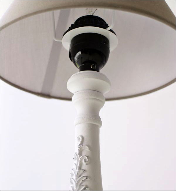 テーブルランプ おしゃれ ウッド 天然木 クラシック フレンチシャビー