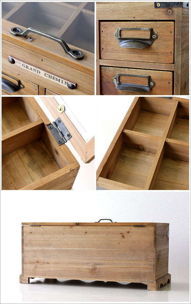 コレクションケース 木製 おしゃれ ナチュラル アンティーク 卓上