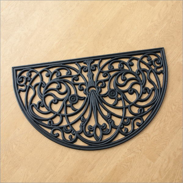 エントランスラバーマット ハーフムーン Pattarn(7)