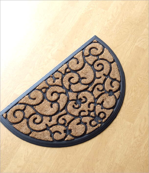 玄関マット 屋外 半円形 おしゃれ モダン カフェ ナチュラル