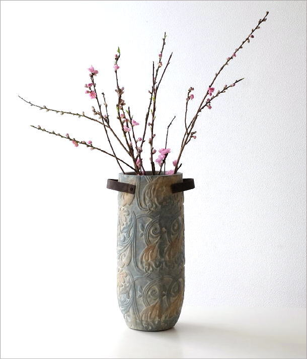 花瓶 花びん おしゃれ 陶器 フラワーベース 花器 大きい テラコッタ