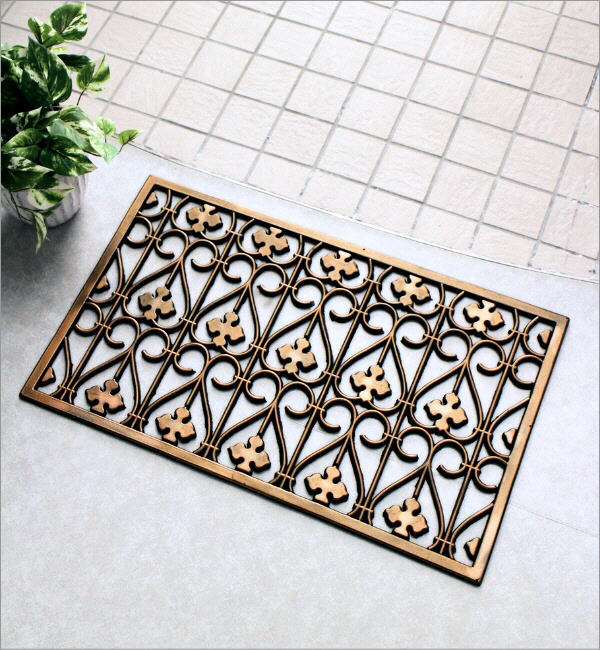 DGM-134ラバーマットアンティークgolg＆パターン(2)