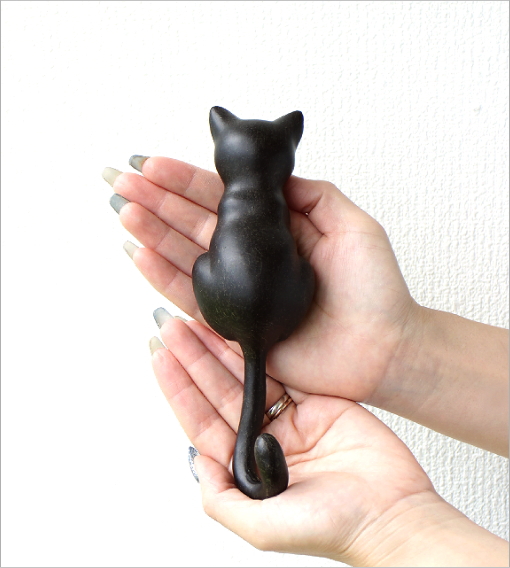 猫のしっぽの壁掛けフック ビンテージ 猫のしっぽ＿壁掛けフック・ペア猫オブジェ・ハンガーかけ | 旅