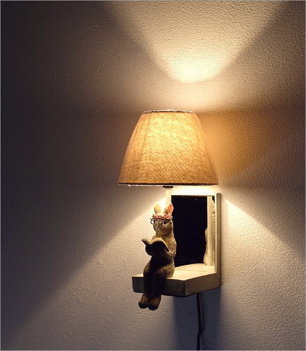 野うさぎ壁掛ランプ(1)
