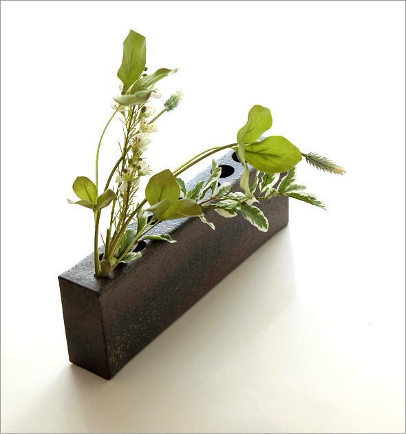 花器 陶器 和風 モダン おしゃれ シンプル 花瓶 花びん 信楽焼 日本製