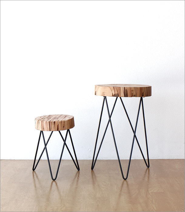 花台 木製 アイアン おしゃれ サイドテーブル フラワースタンド 室内