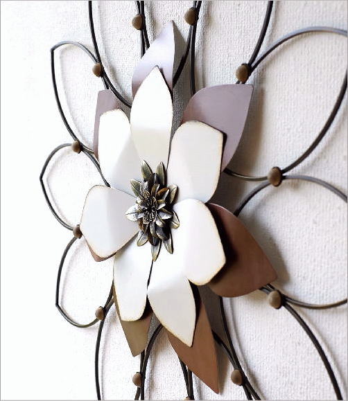 壁飾り アイアン 壁掛け おしゃれ 花 アートパネル ウォール