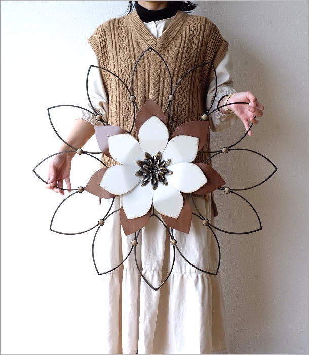 壁飾り アイアン 壁掛け おしゃれ 花 アートパネル ウォール