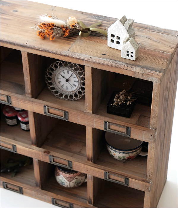 シェルフ 飾り棚 木製 おしゃれ シャビーシック家具 アンティーク調 棚