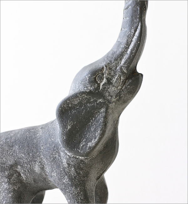 ドアストッパー ゾウ かわいい アイアン 鉄鋳物 玄関 室内 置くだけ