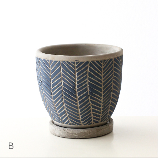 植木鉢 おしゃれ 3号 3.5号 4号 12cm 丸 プランター 鉢カバー セメント