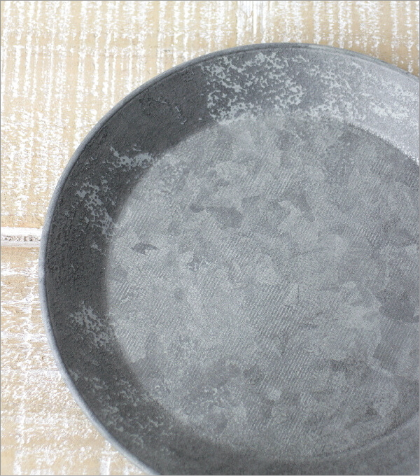 ブリキラウンドトレイ L (2)