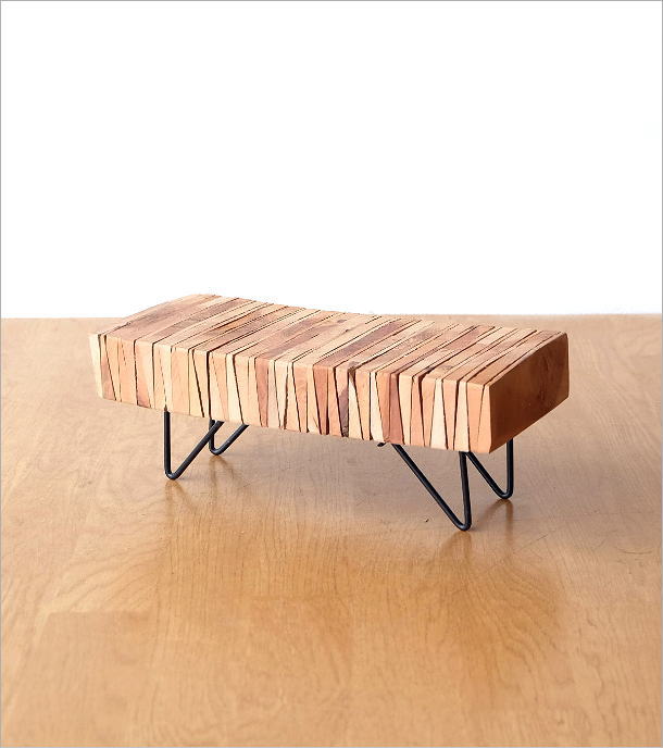 ストーン　石　アイアン　ディスプレイ台　スツール　花台 ディスプレイスタンド 花台 フラワースタンド アイアン 木製 おしゃれ