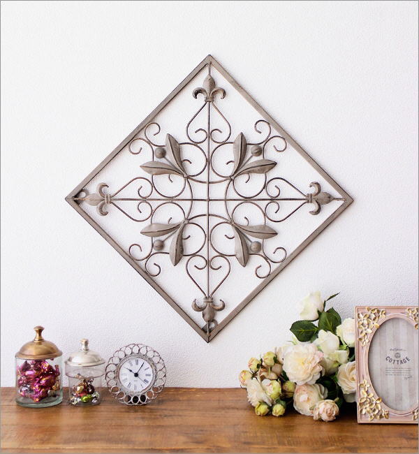 壁飾り アイアン 壁掛け インテリア おしゃれ リーフ 葉 パネル