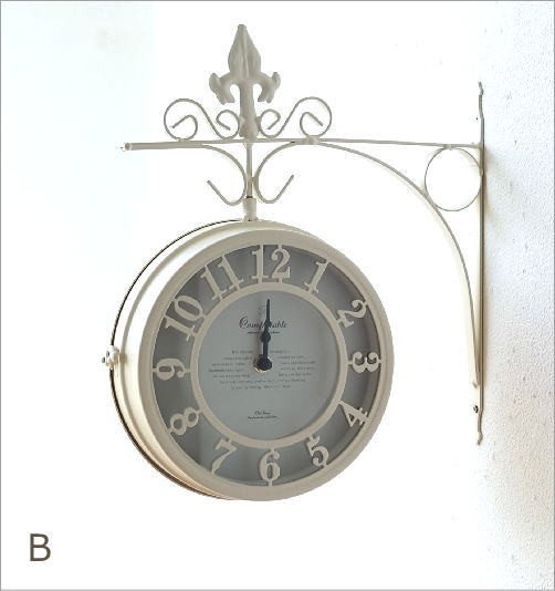 壁掛両面時計 2カラー(6)