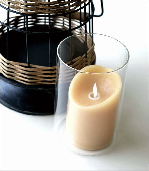 ランタン オブジェ おしゃれ 置物 LEDキャンドルホルダー LED