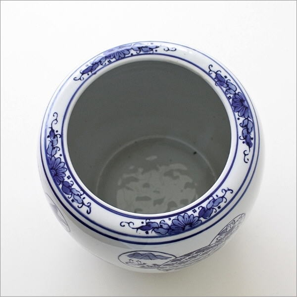 植木鉢 おしゃれ 陶器 火鉢 陶器鉢 メダカ鉢 金魚鉢 丸型 和風 観葉