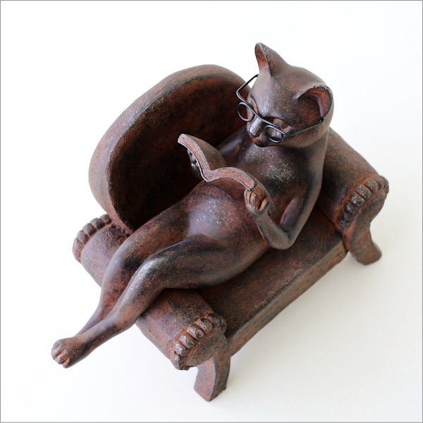 猫 ネコ ねこ 置物 雑貨 おしゃれ かわいい オブジェ 置き物 ブック