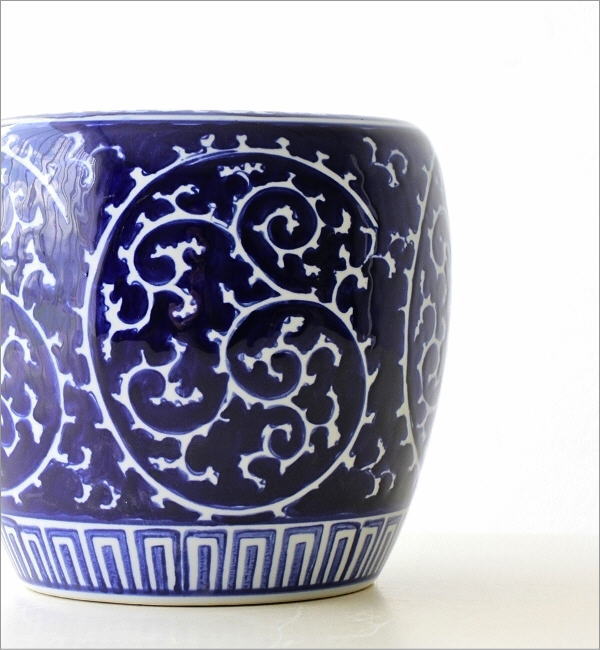 植木鉢 おしゃれ 陶器 火鉢 陶器鉢 メダカ鉢 金魚鉢 丸型 和風 観葉