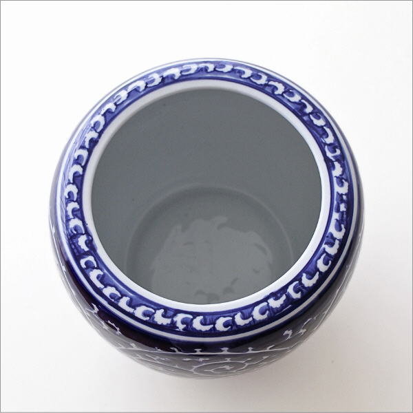 植木鉢 おしゃれ 陶器 火鉢 陶器鉢 メダカ鉢 金魚鉢 丸型 和風 観葉