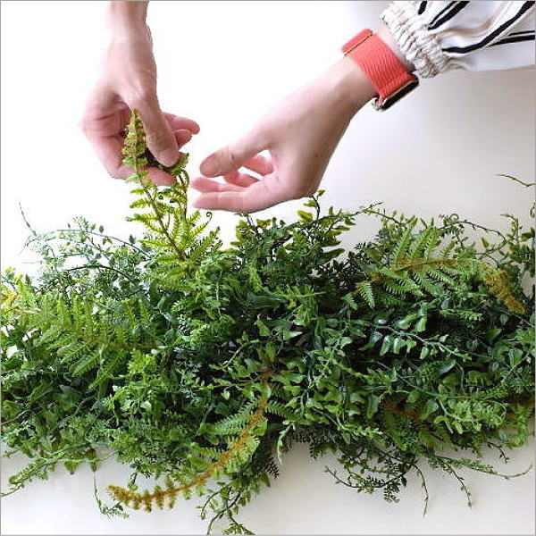 フェイクグリーン 壁飾り スワッグ おしゃれ 観葉植物 壁掛け ウォール