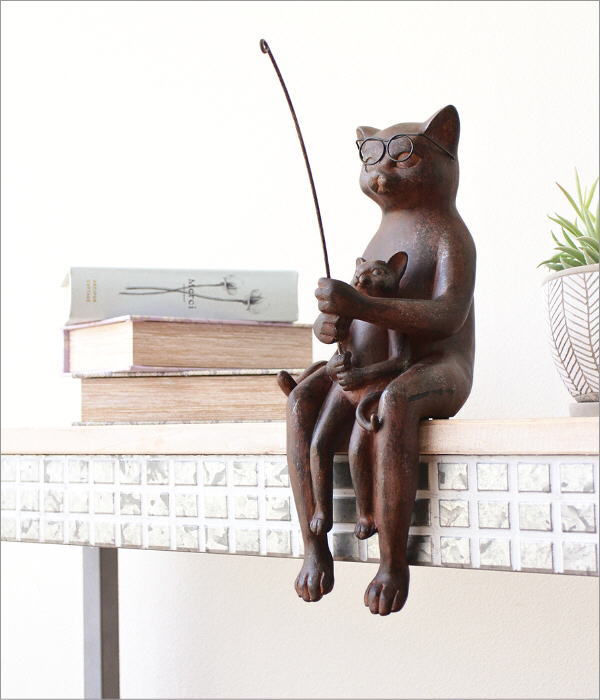 猫 ネコ ねこ 置物 おしゃれ かわいい 親子 雑貨 オブジェ