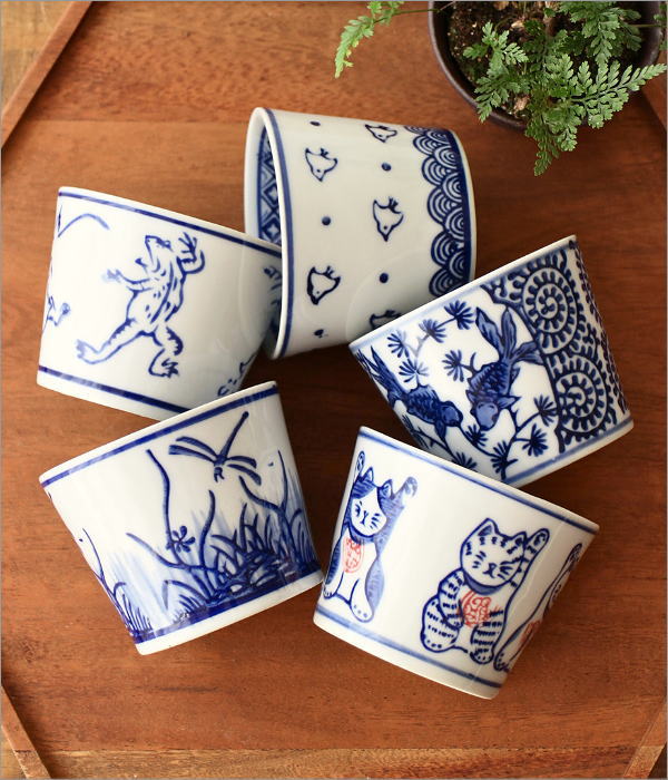 蕎麦猪口　5個セット 蕎麦猪口 5個セット フリーカップ そばちょこ セット 磁器 陶器 蕎麦